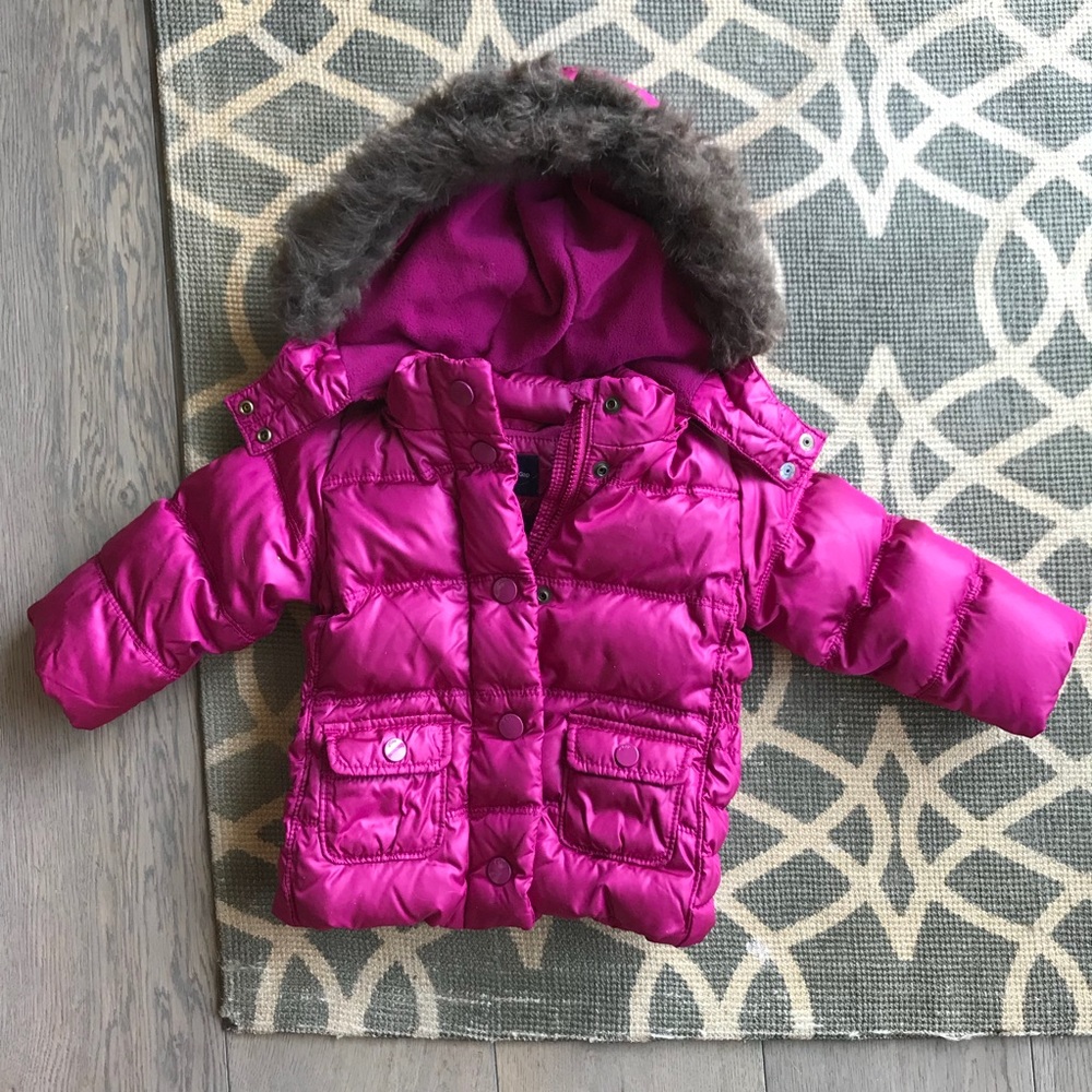 Baby Gap Infant Girls Down Puffer Jacket 18-24 mo